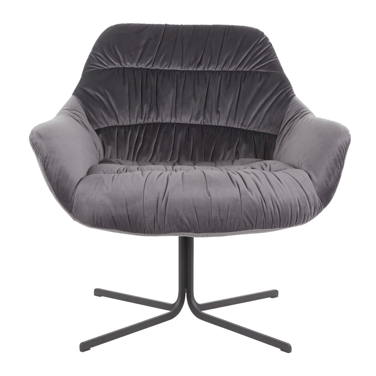 Black/Gray Swivel Lounge Chair X272903