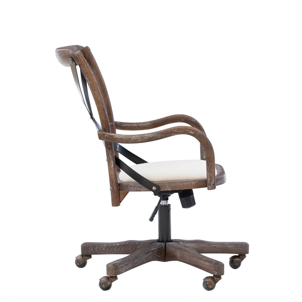 Brown Wood Office Chair A135391