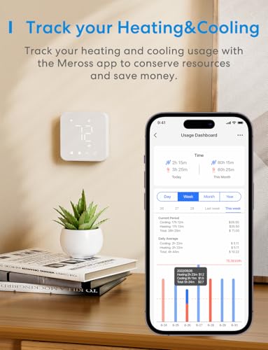 Smart Thermostat, WiFi Thermostat, C-Wire Required Z9329