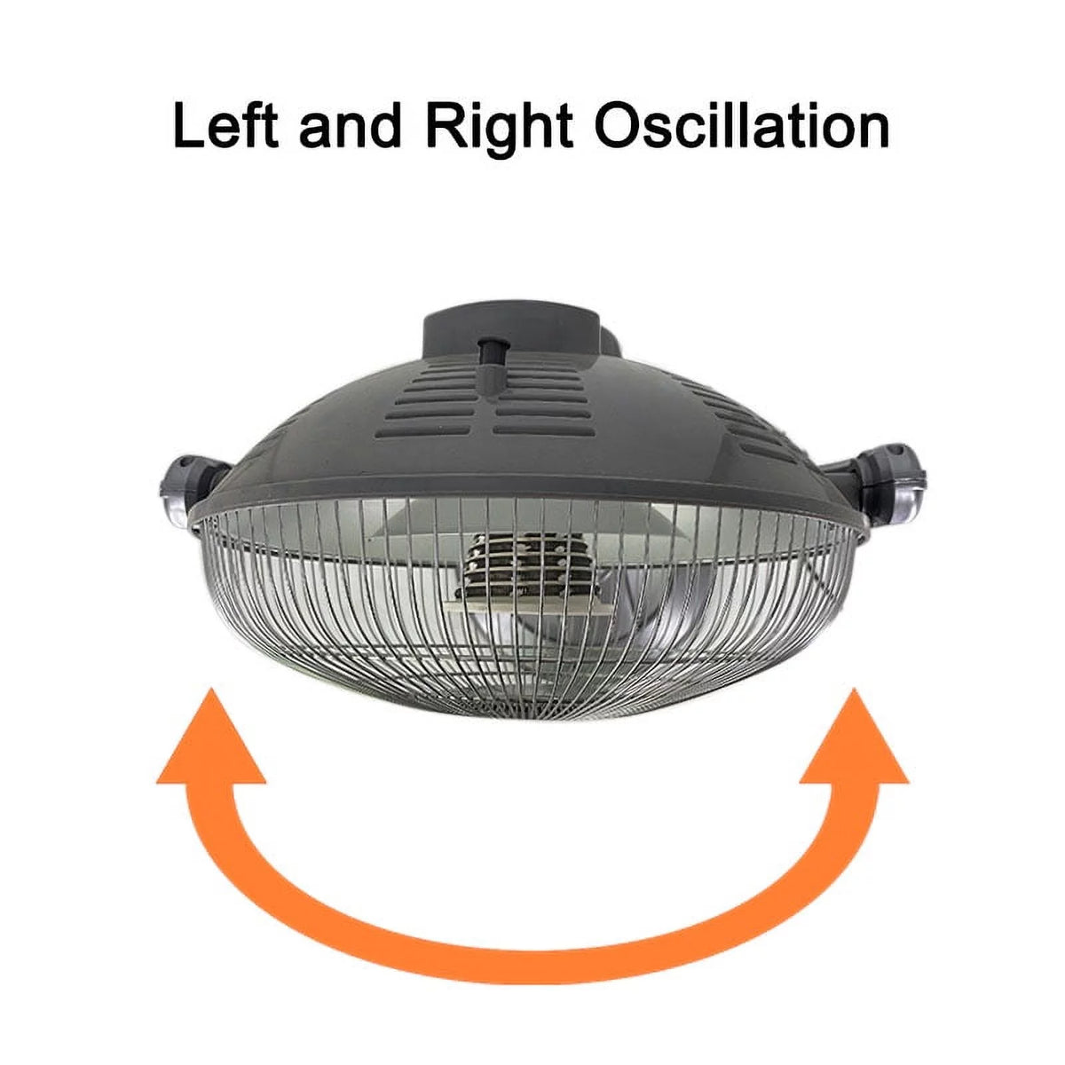 14" Adjustable Oscillating Pedestal Heater with Remote Control E46277