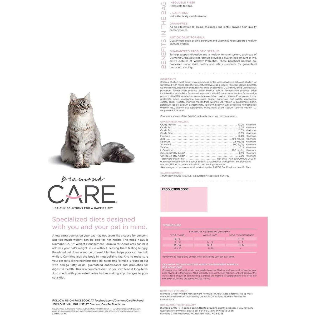 Weight Management Formula Adult Dry Cat Food F351159