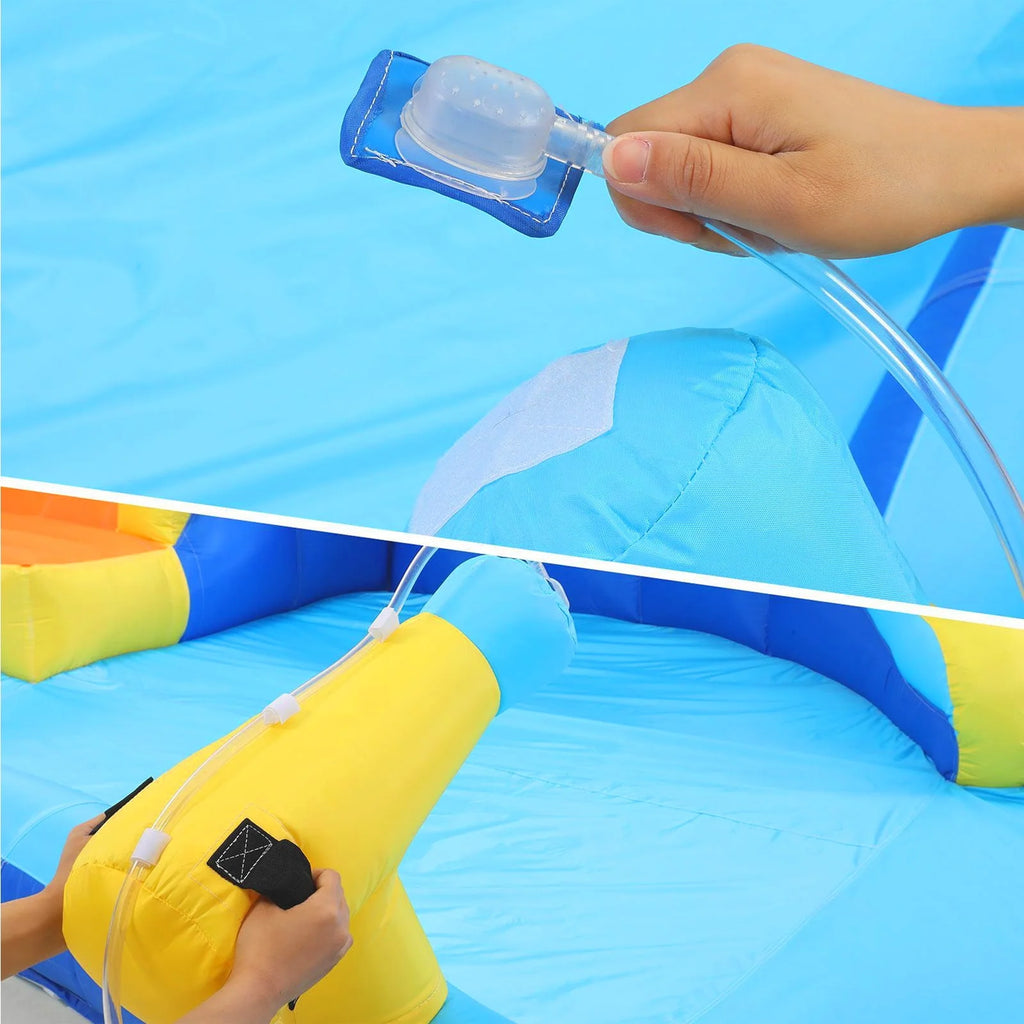 Inflatable Bounce House with Water Slide and Air Blower C286