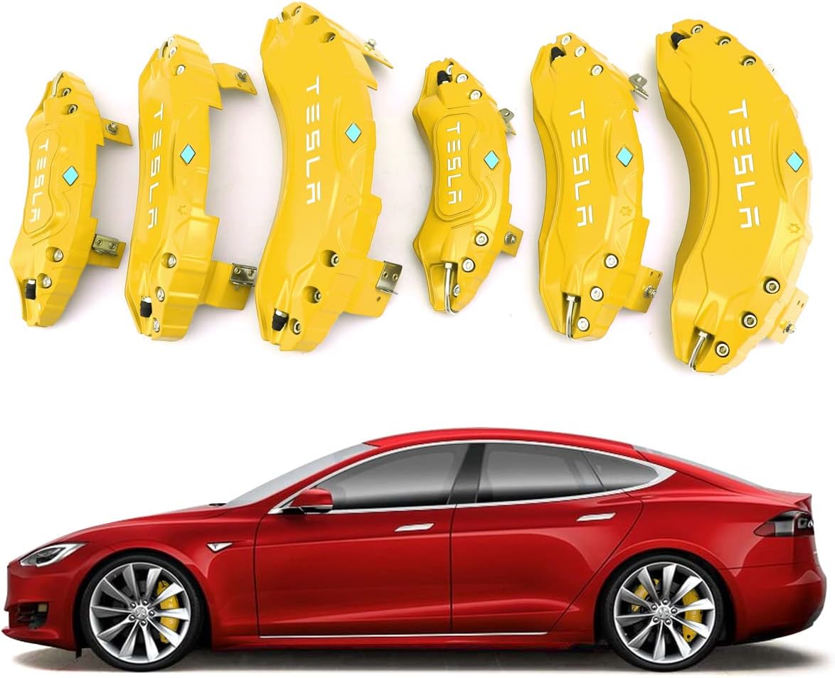 Caliper Covers for Tesla Model S/X 2012-2017, 19/20/21/22 inch, Red L9588
