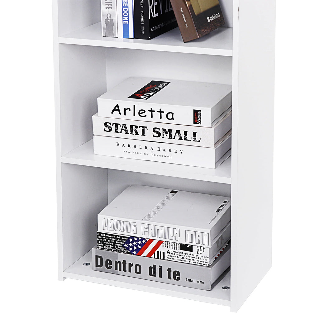 5-Tier Narrow Bookshelf with Adjustable Shelves S368
