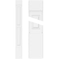 Two Equal Raised Panel PVC Pilaster with Standard Capital and Base (Pair) V39465