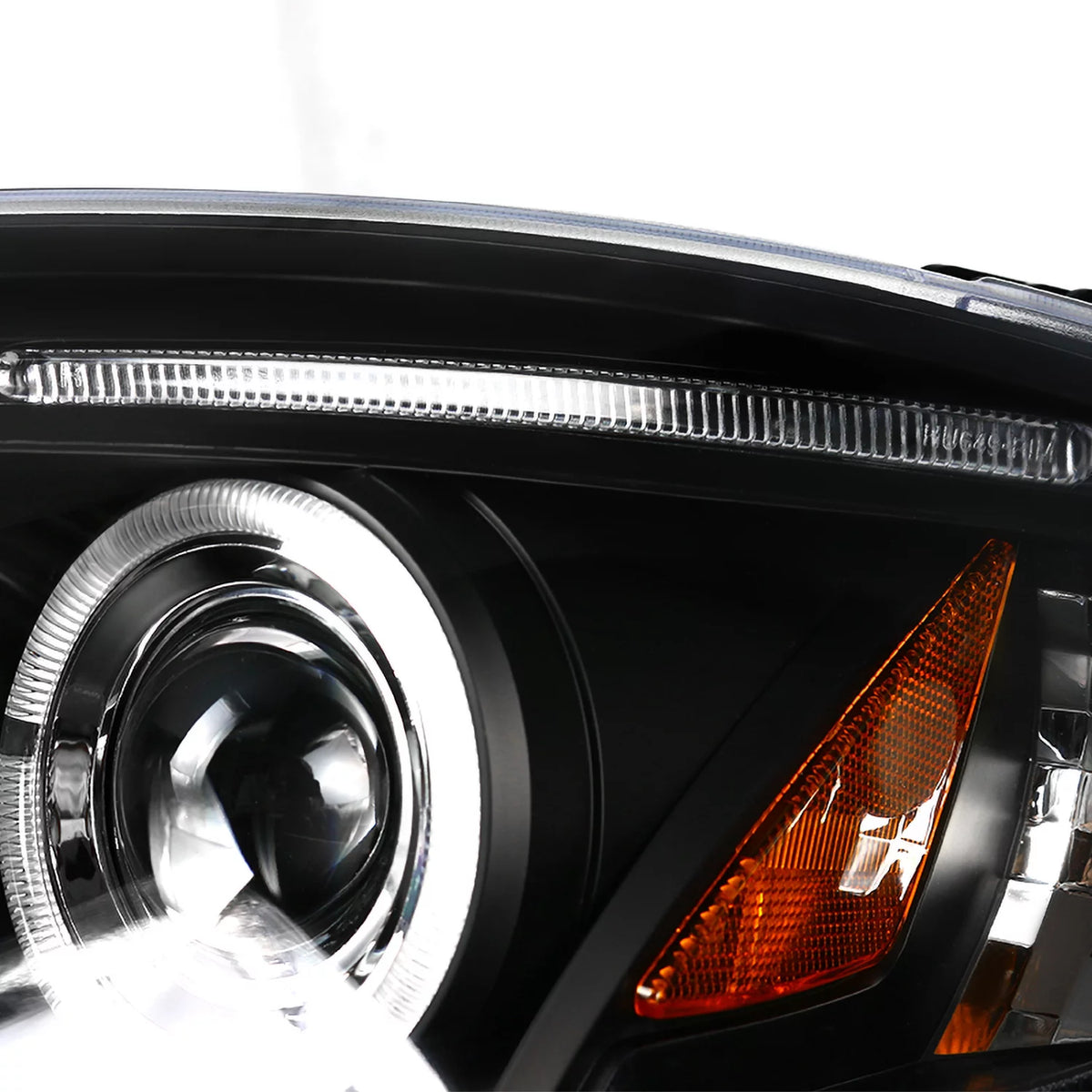 Halo Chrome Projector Headlights LED Fog Lights Left + Right Pair G6032
