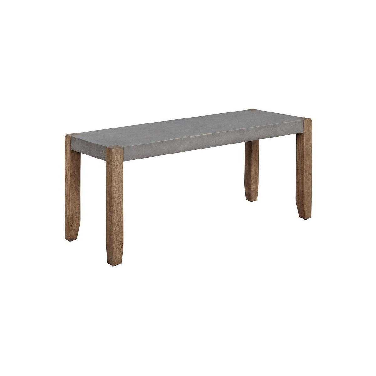 Faux Concrete and Wood Bench C191