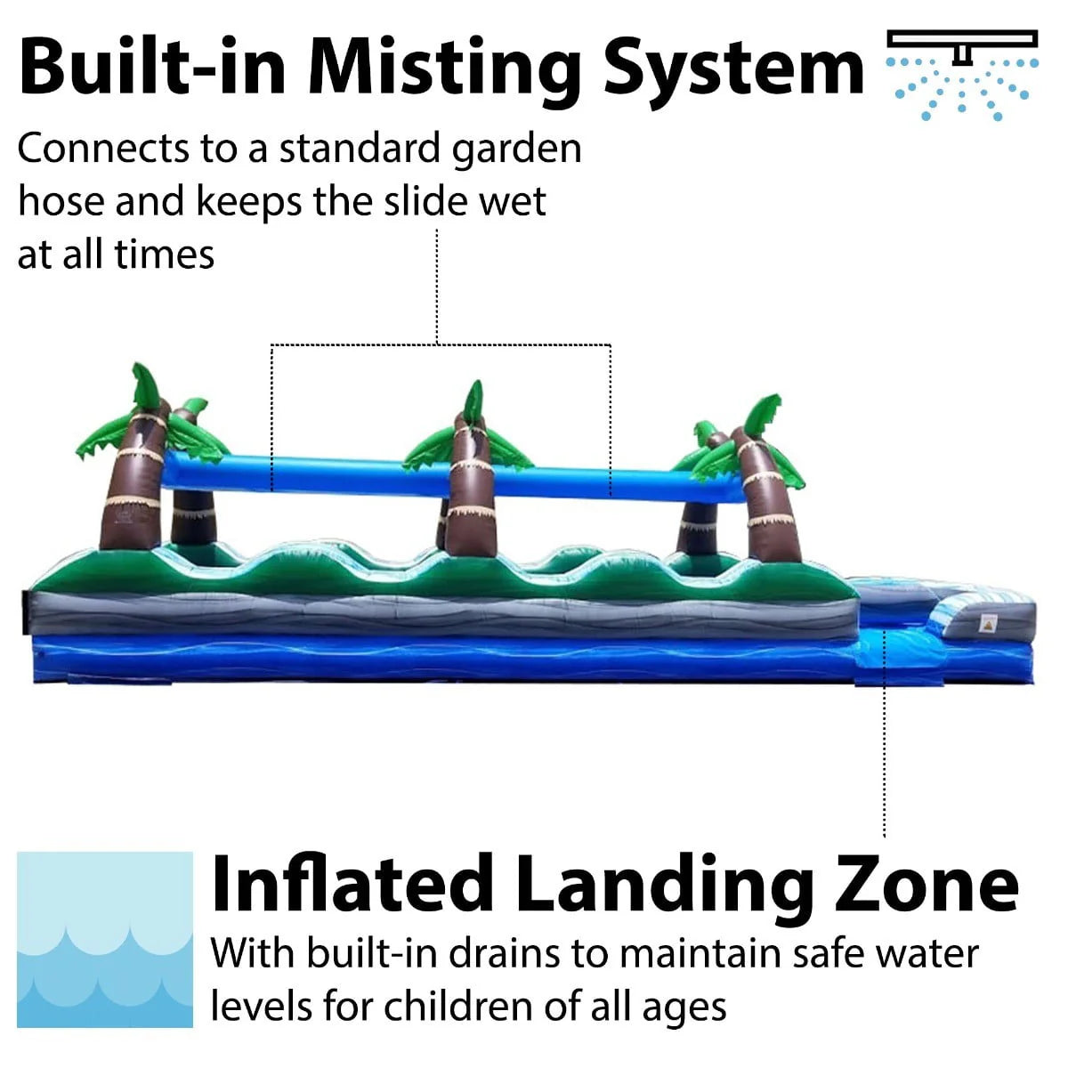 Commercial Inflatable Slip n Slide with Blower I4616