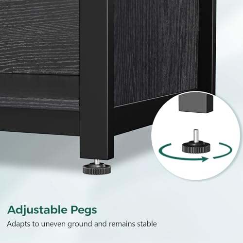 Fish Tank Stand with Cabinet, Metal, 1000LBS O16313