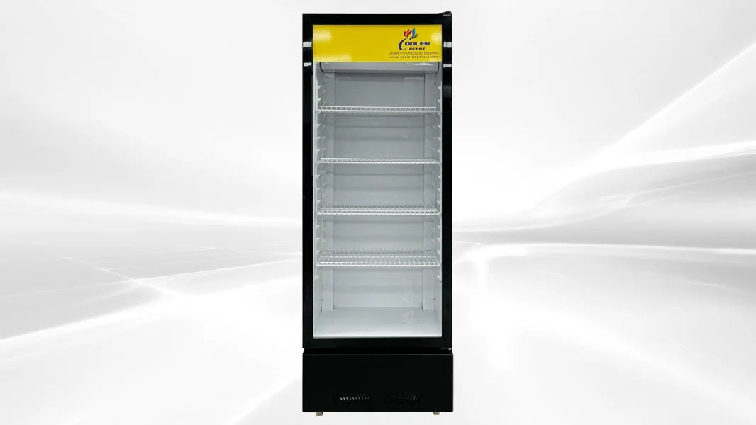 Black 9.2 cu.ft Glass Door Refrigerator C63252