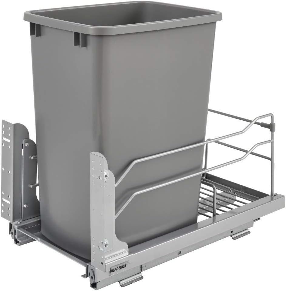 35-Quart Pull Out Kitchen Trash Can with Soft-Close Slides D7621