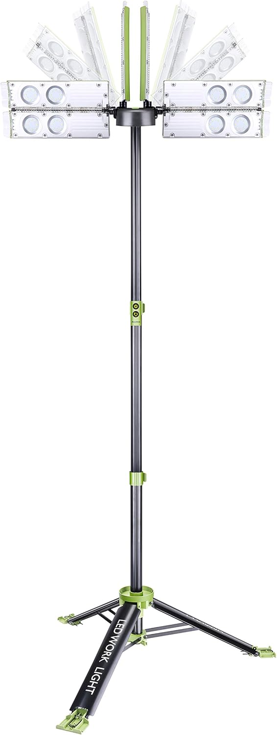 8000 Lumen Cordless Tripod LED Work Light K8590
