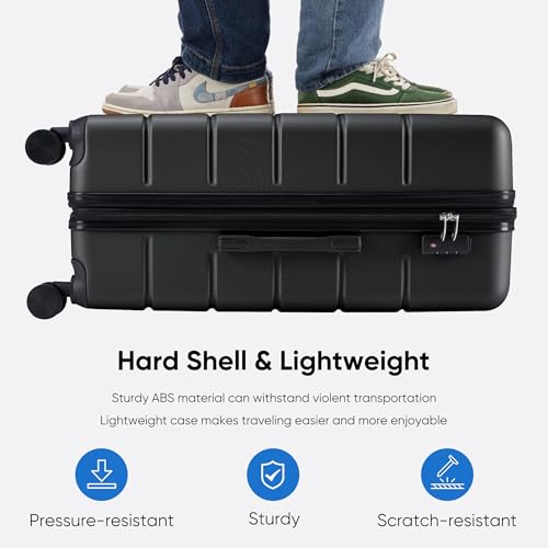 20 Inch Hardside Expandable Carry-On Luggage with Spinner Wheels T16371