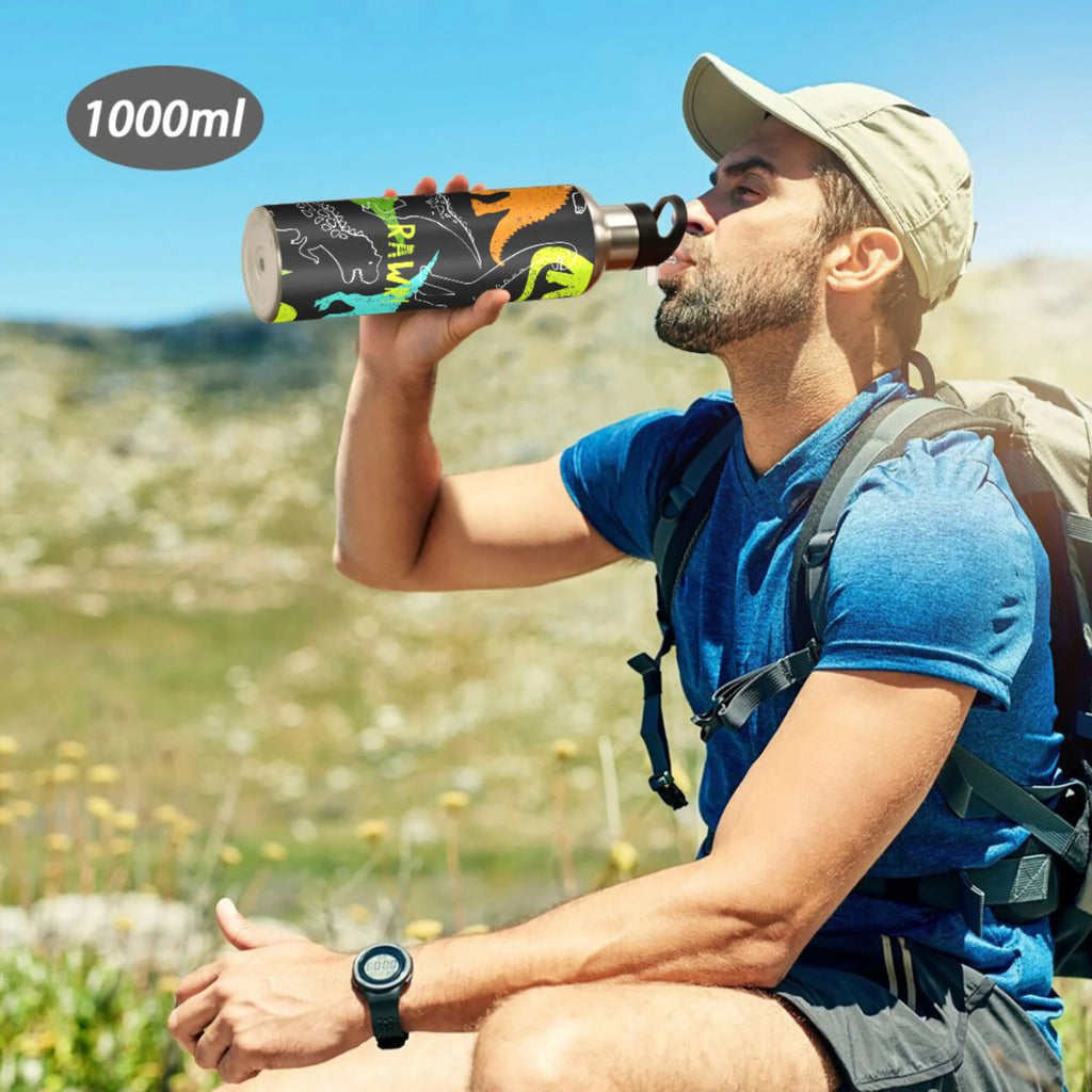Stainless Steel Insulated Water Bottle with Straw Lid D77784