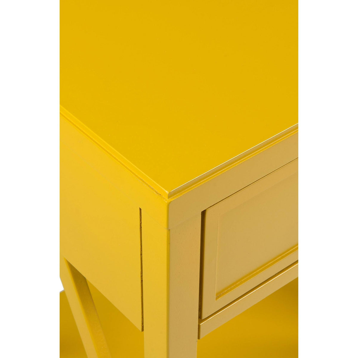 Yellow Acacia Accent Table O353
