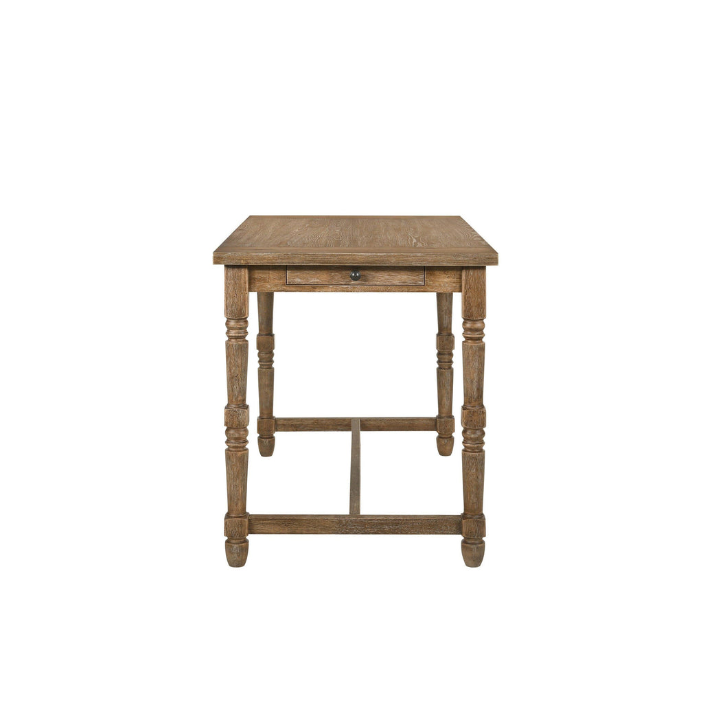 Weathered Oak Finish Counter Height Table M41652