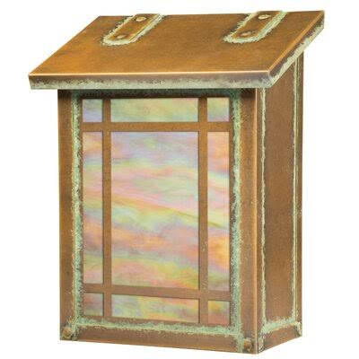 New Verde Wall Mounted Mailbox with Gold Iridescent Glass Z719