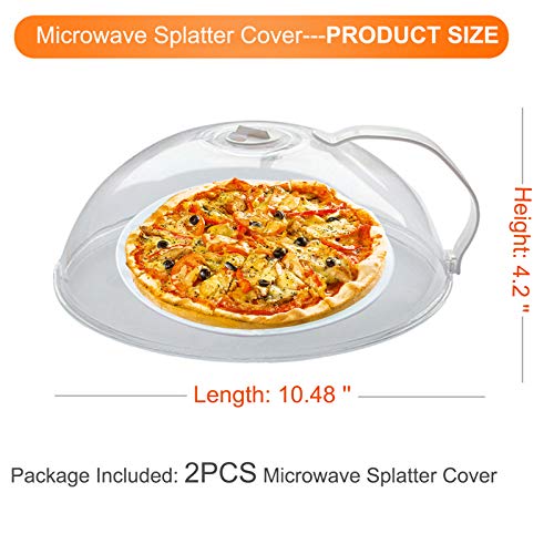 2 Pack Microwave Splatter Cover with Adjustable Steam Vents Q33396