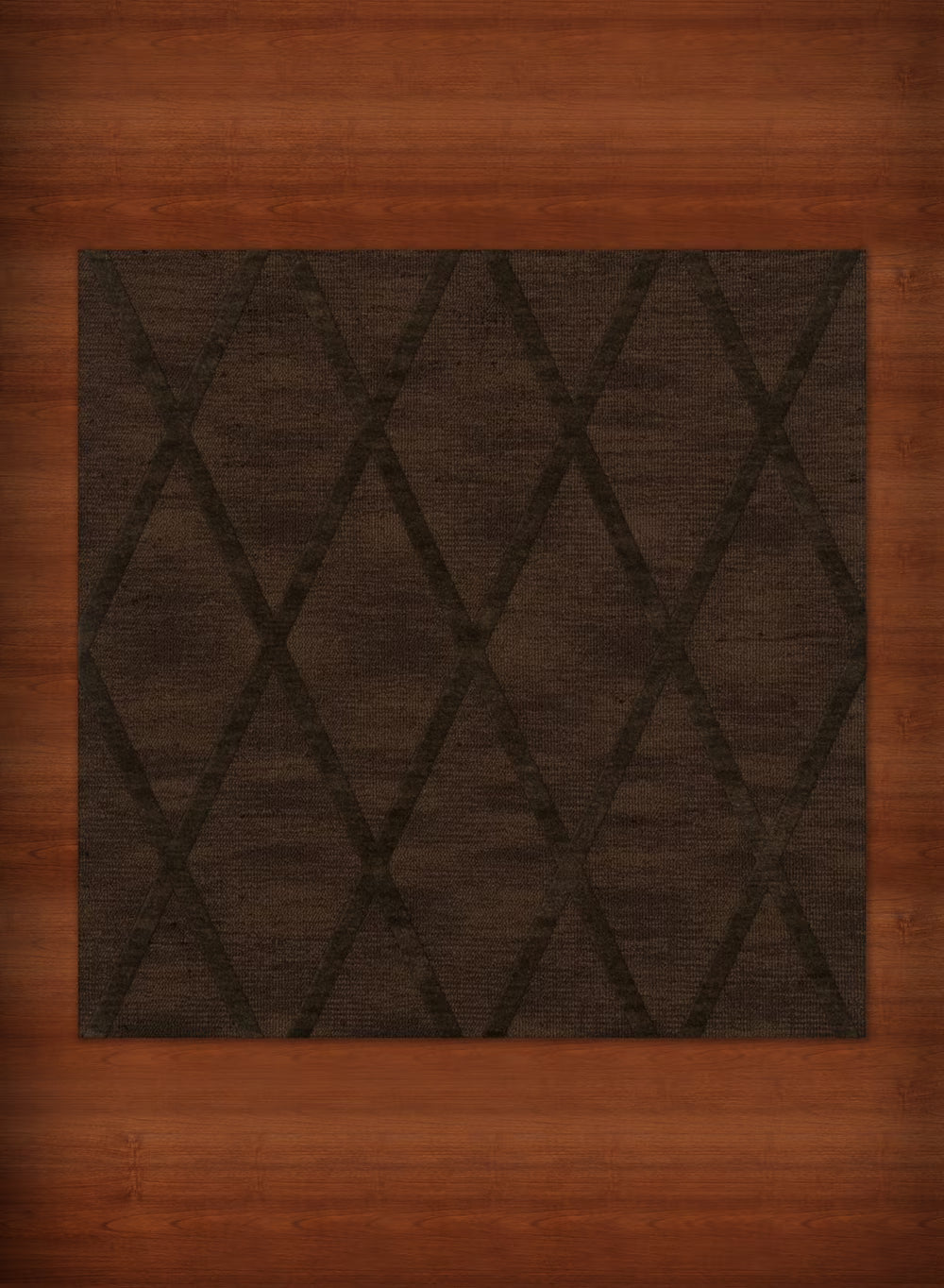 Fudge Lines Diamonds 6' x 6' Square Area Rug I217479