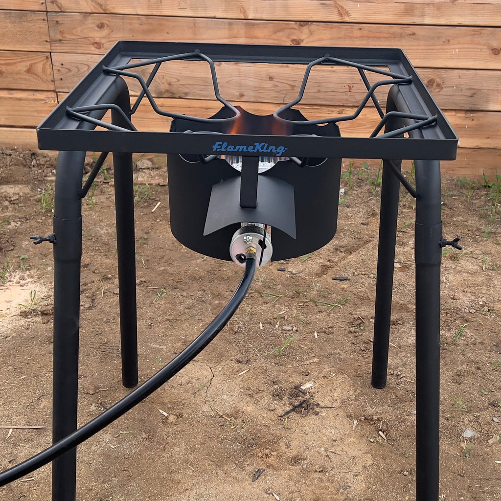 100,000 BTU LP Gas Outdoor Stove Burner with Regulator Hose G9302