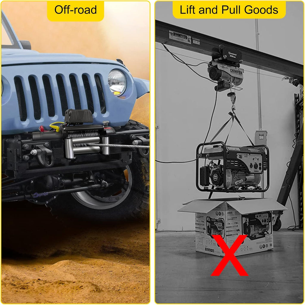 15500lb 12V Electric Winch with Wireless Remote Control R731