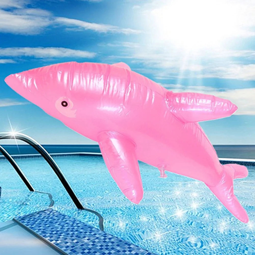 1Pc 50cm Inflatable Dolphin Fish Beach Swimming Pool Float Water Toy J7117