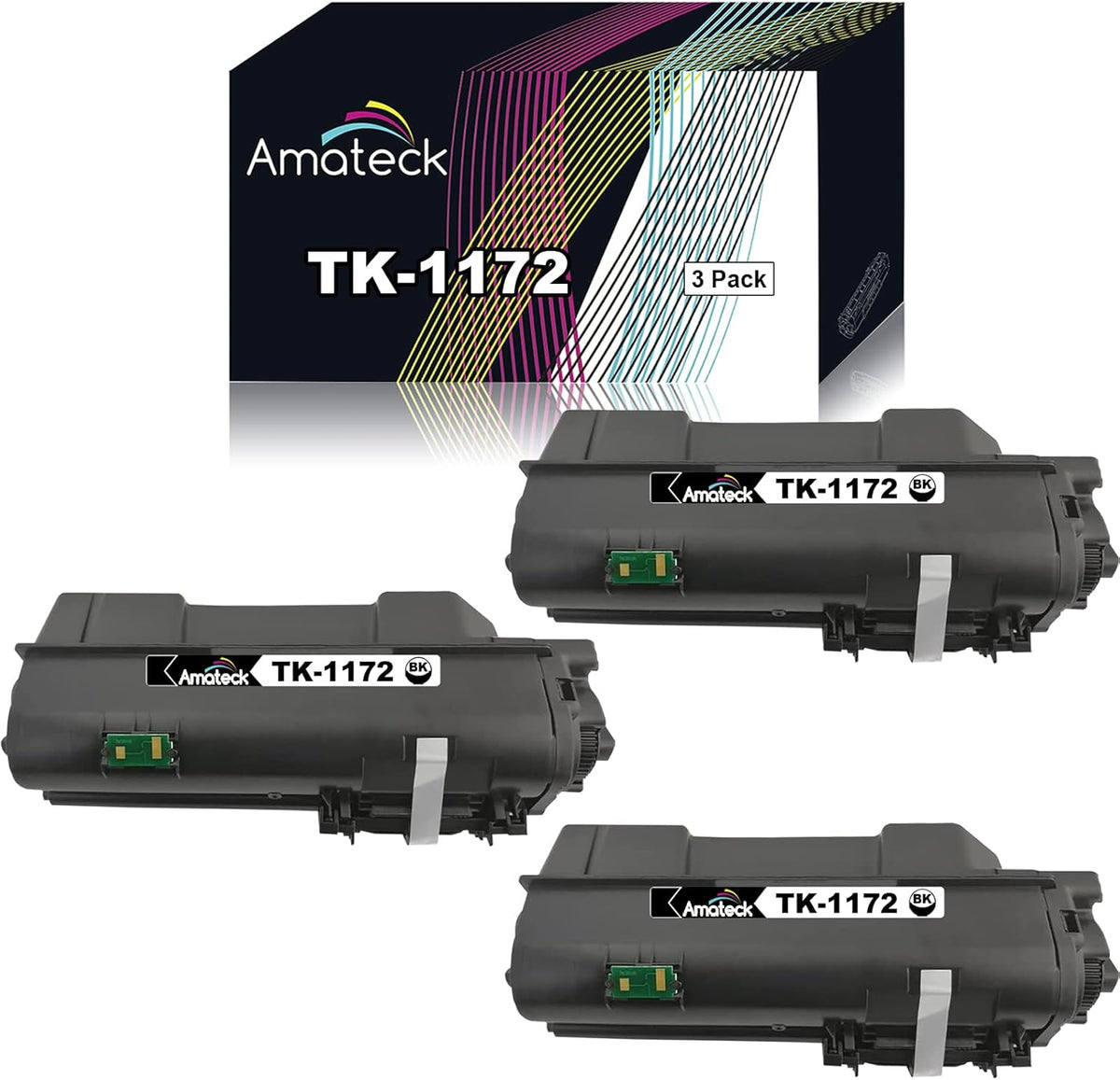 Black Toner Cartridge 3 Pack W45989