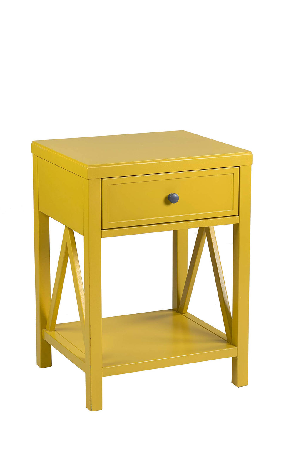Yellow Acacia Accent Table O353