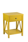 Yellow Acacia Accent Table O353