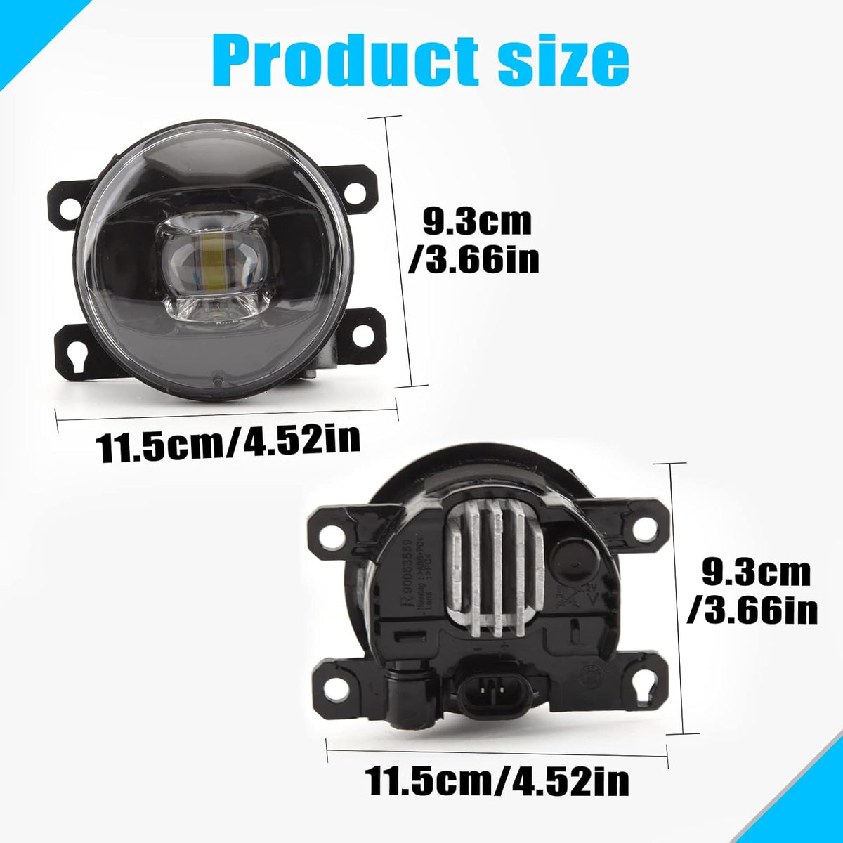 LED Driving Fog Light H11 Plug Clear Lens K90408