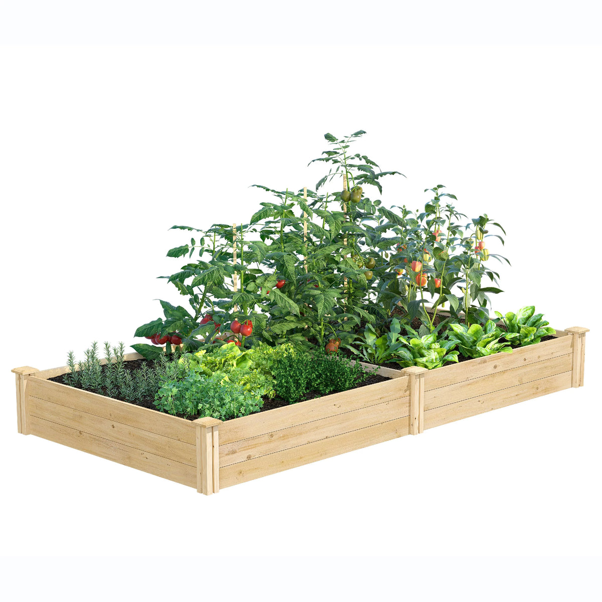 Beige Cedar Raised Garden Kit M39974