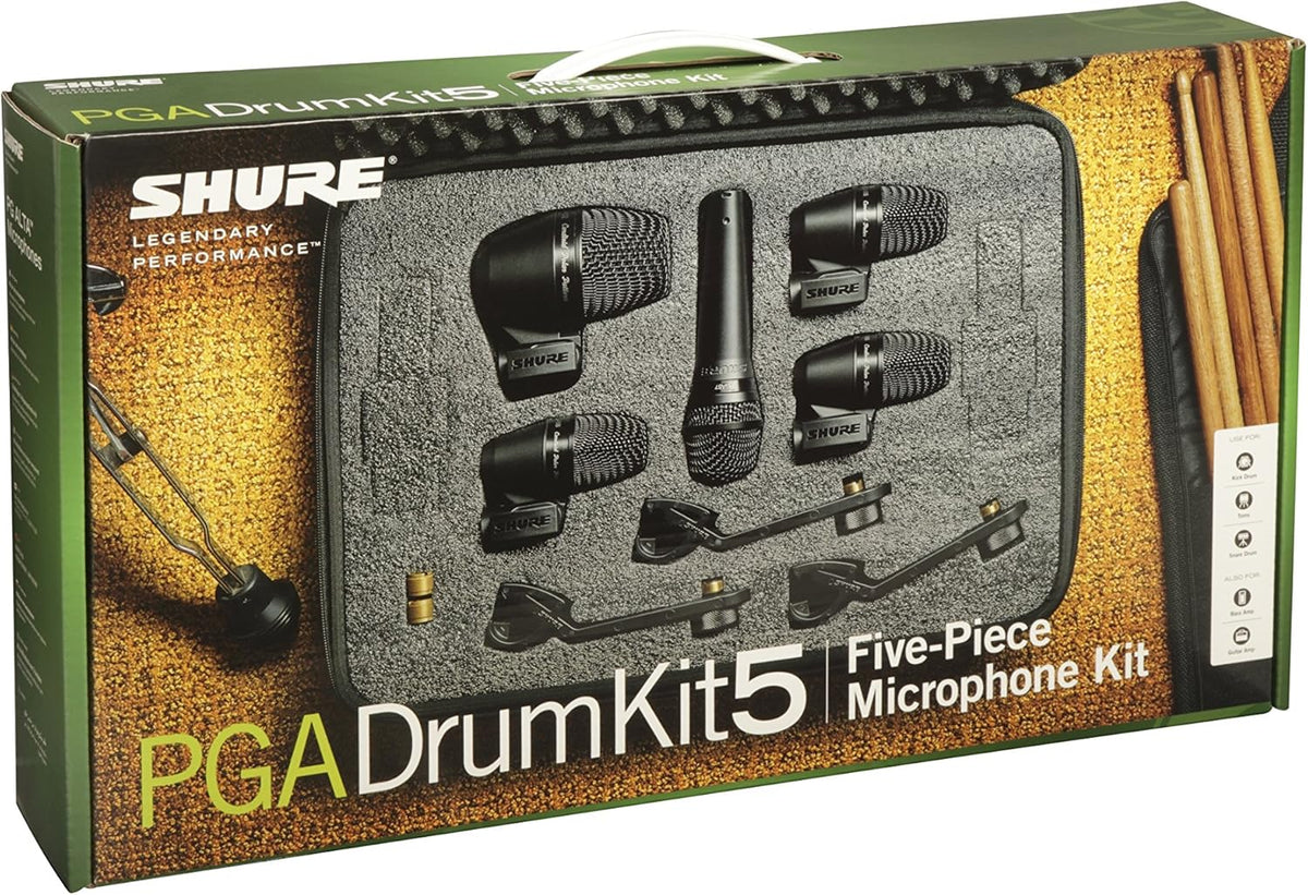 7-Piece Drum Mic Kit with XLR-XLR Cables and Case T33491