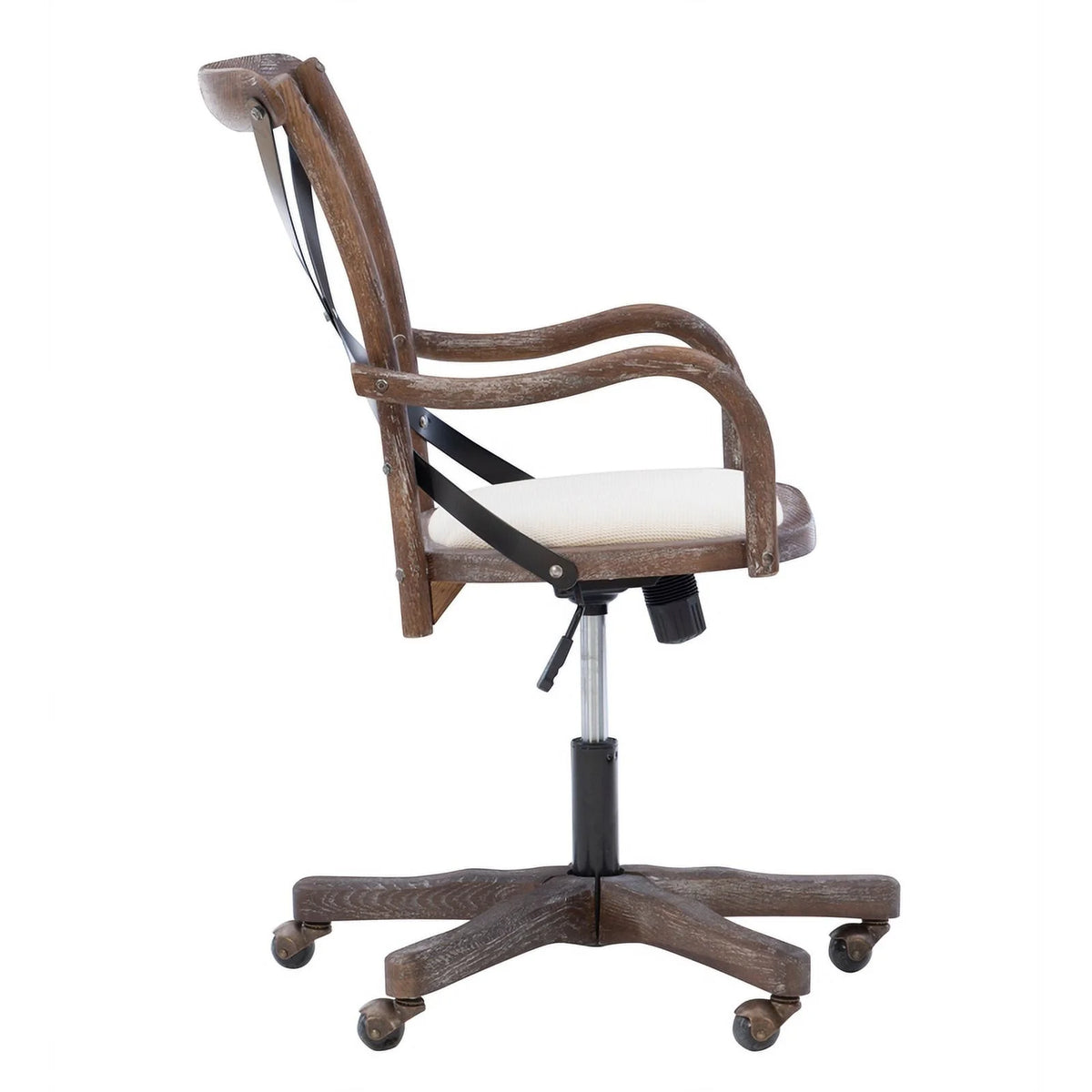 Brown Wood Office Chair A135391