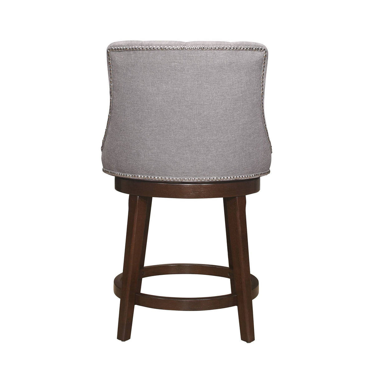 Gray Fabric Swivel Counter Height Stool G911