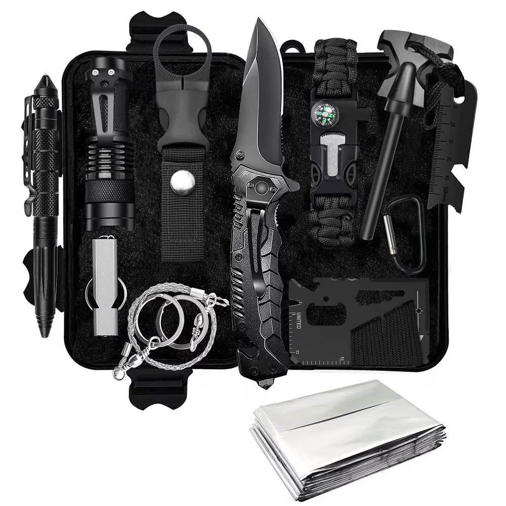 12-in-1 Survival Kit Outdoor Camping Gear F329518