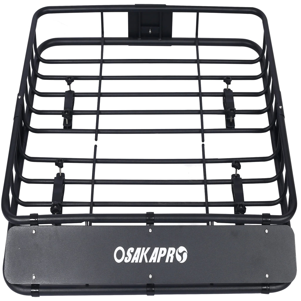 Black Steel Roof Rack Cargo Carrier Basket 43" M94583