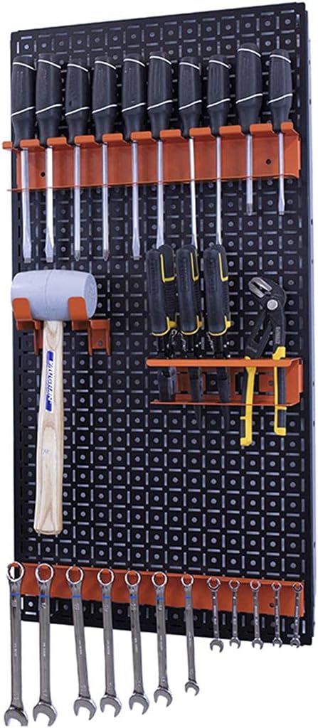 Black/Red Metal Pegboard System M869