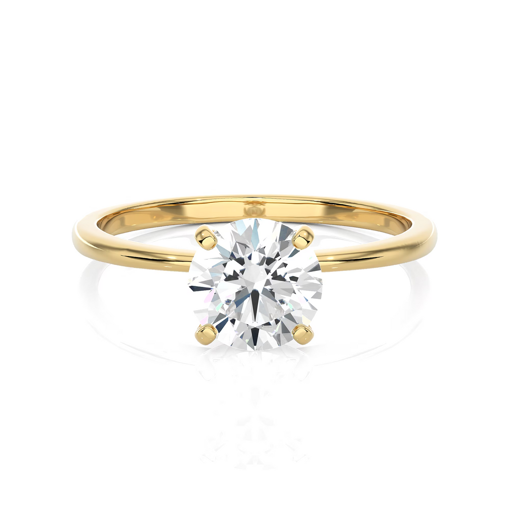 14k Yellow Gold Solitaire Engagement Ring V69749