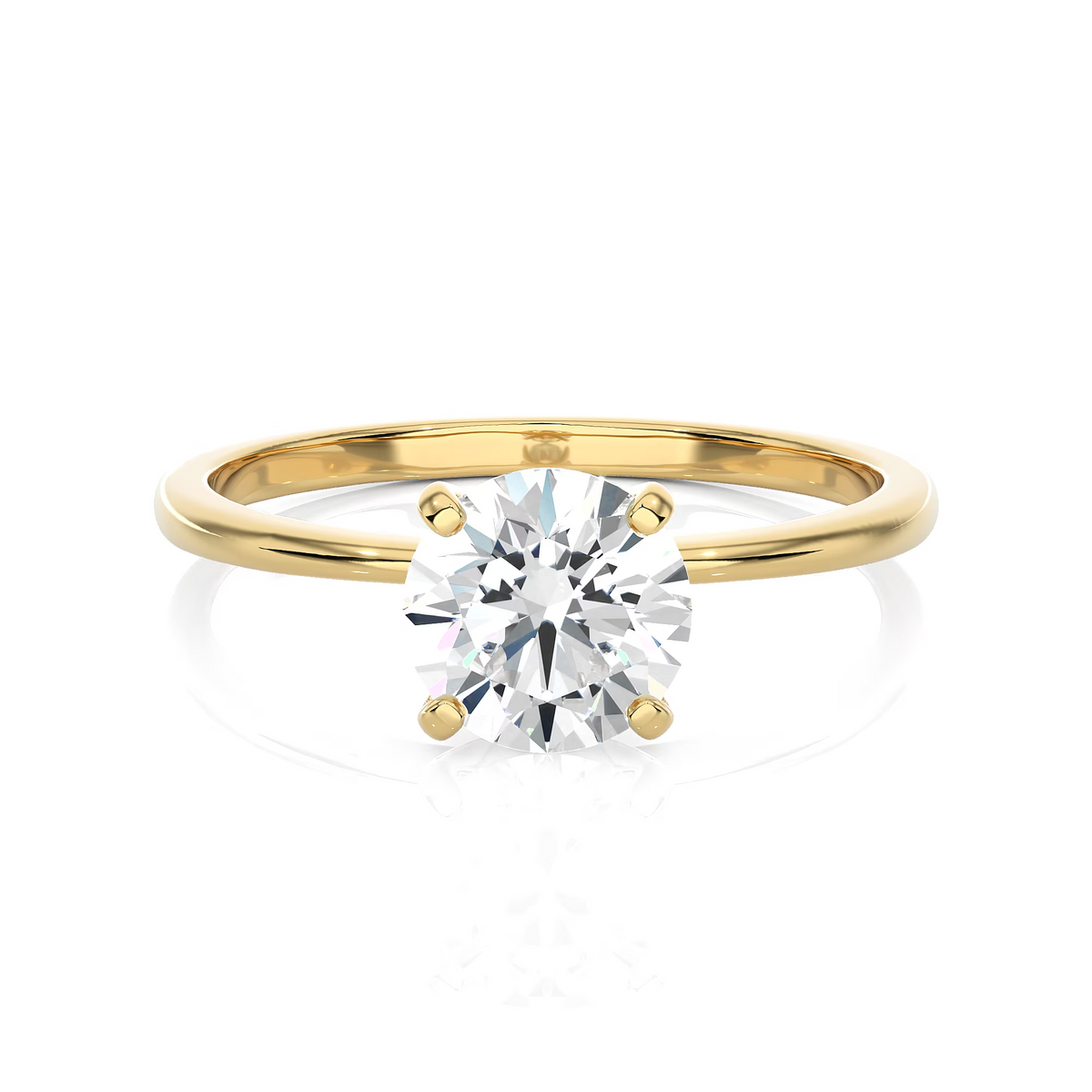 14k Yellow Gold Solitaire Engagement Ring V69749