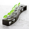 Shot Glasses Set of 6 with Wood Base G71554