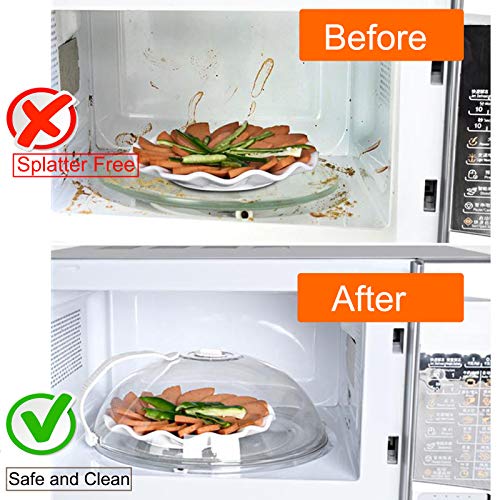 2 Pack Microwave Splatter Cover with Adjustable Steam Vents Q33396