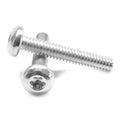 #8-32 x 2 Coarse Thread Machine Screw 6 Lobe Pan Head Low Carbon Steel Zinc Plated Pk 2000 F73671