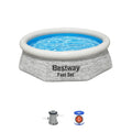 12' x 30 Round Inflatable Swimming Pool Set E370