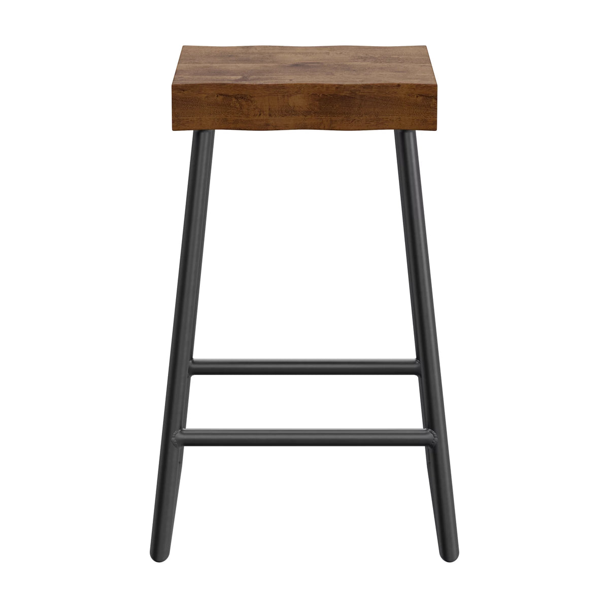 Natural Sheesham Wood Backless Counter Height Stool W367