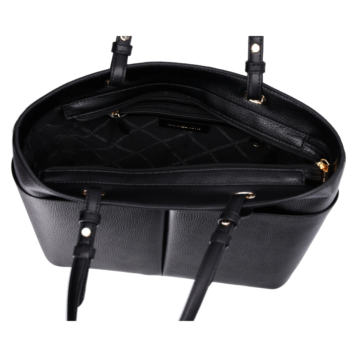 Black Leather Tote X4327