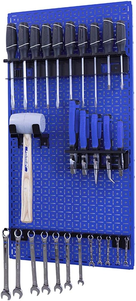 Black/Red Metal Pegboard System M869