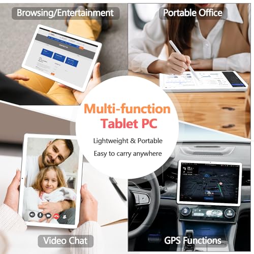 Android 14 Tablet, Octa-Core 5G WiFi, 128GB ROM 14GB RAM, 1TB Expand, 13MP+8MP Dual Camera I5965