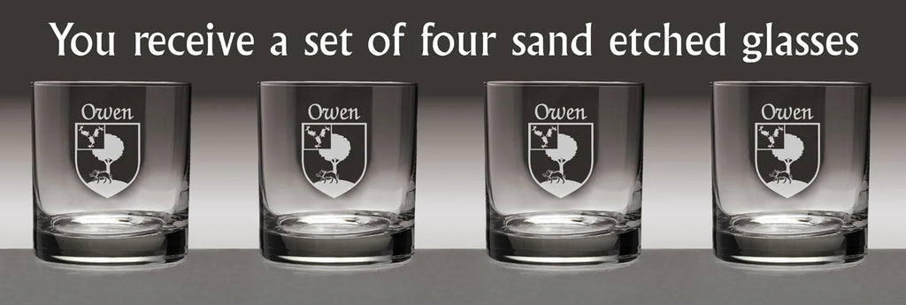Irish Coat of Arms Tumbler Glasses Set of 4 Z741