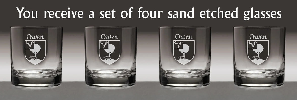 Irish Coat of Arms Tumbler Glasses Set of 4 Z741
