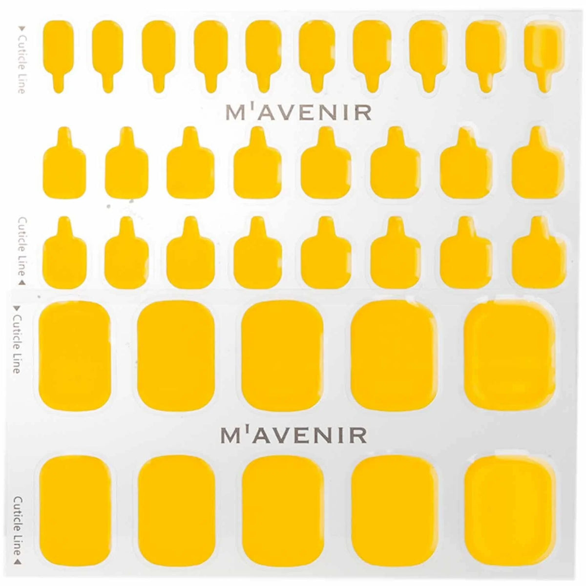 Yellow Lemon Drop Nail Sticker 32pcs U209